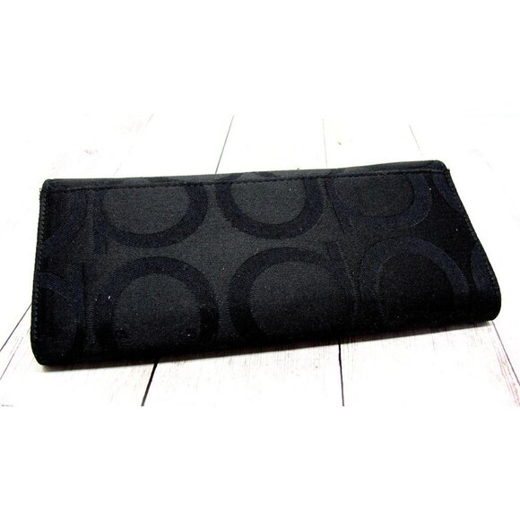 Parlontis Monogrammed Italian Sateen Clutch Wallet - Picture 3 of 12